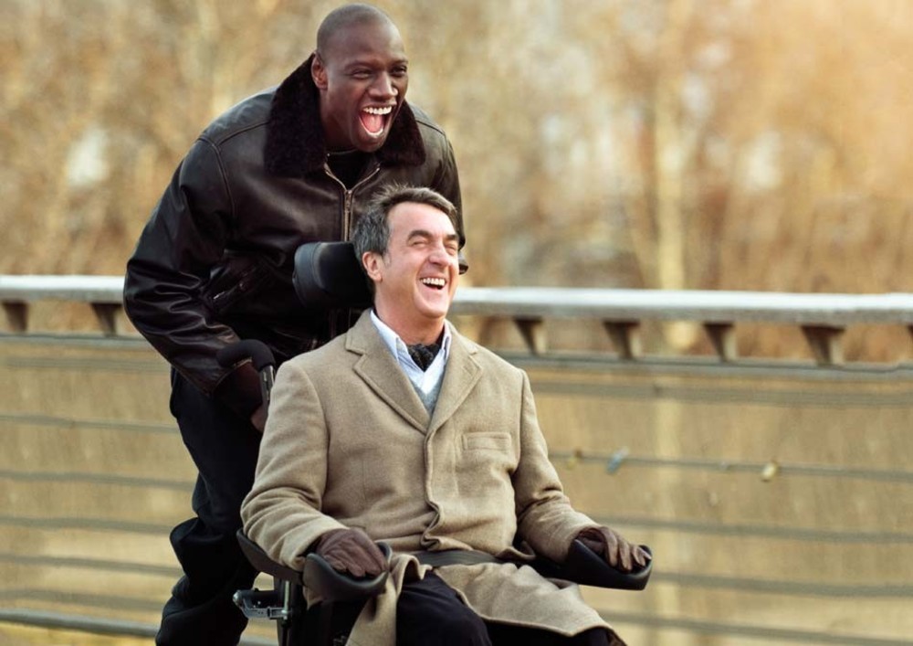 فرانسوا کلوزه و عمر سی در فیلم «دست نیافتنی ها»(intouchables)